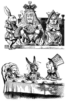 Alice, Tea Party, King and Queen