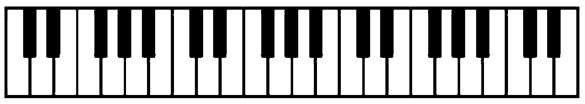 Large Piano Keys