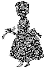 Silhouette Girl with Bird