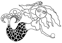 Star Mermaid with Face