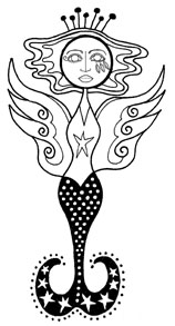 Wing Mermaid with Face