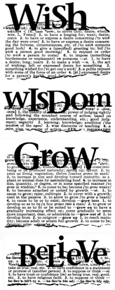 Wish Wisdom Grow Believe
